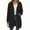 *Black, variant on VBVC No Boundarie Women's Thickening Zip Up Hooded Long Sweater,Womens Solid Color Long Sleeve Tunic Sweatshirts,Ladies Warm Fleece Hoodies With Pocket,*Black,Size L