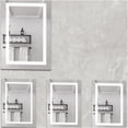 thumbnail image 6 of JERFIT 20x28 Inch Silver Aluminum LED Bathroom Medicine Cabinet with Mirror, Anti-Fog, Dimmable Light, Wall Mounted Storage, 6 of 10