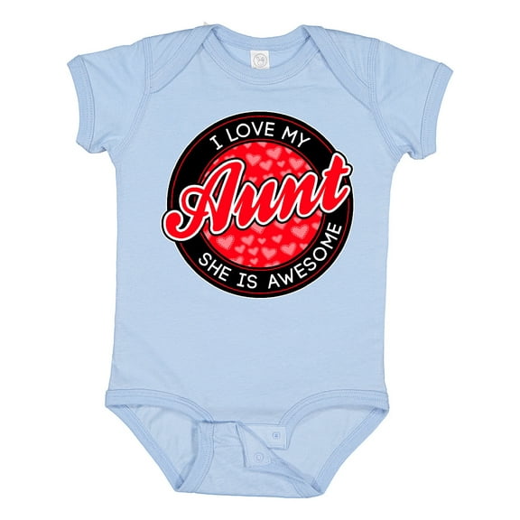 Inktastic I Love My Aunt Boys or Girls Baby Bodysuit