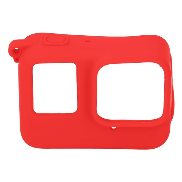 Coque de Protection en Silicone, Capuchon d'Objectif de Boîtier en Silicone pour Caméra d'Action Lavable Port de Recharge Réservé Antichoc pour Ace Pro Noir,Blanc,Rouge,Bleu