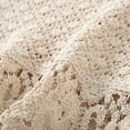 thumbnail image 6 of ZPAQI Women Boho Crochet Sleeveless Crop Tank Top V-Neck Hollow Knit Floral Camisole Vintage Colorful Beaded Tassel Beach Vest, 6 of 19