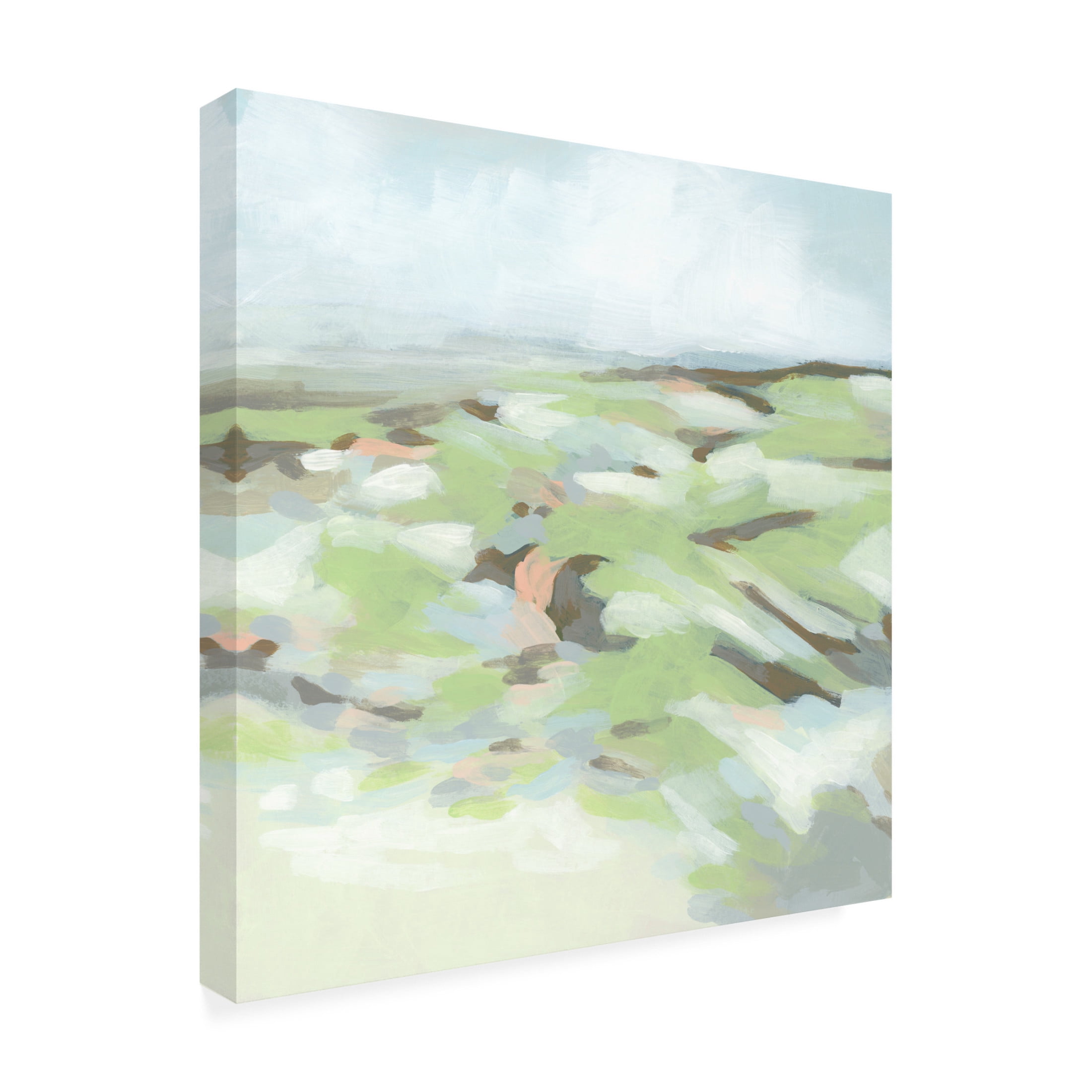Trademark Fine Art June Erica Vess  Green Valley Slope II Canvas Wall Art