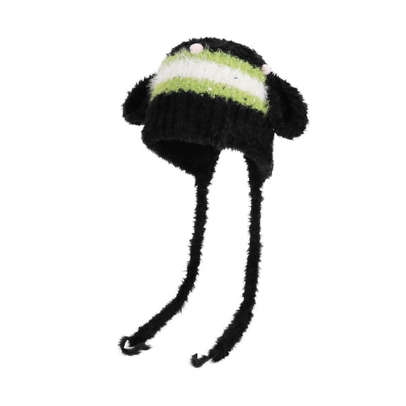 Unisex Satin Lined Winter Beanie for Women Men Silky Lining Slouchy Skull Cap Knitted Cuffed Skiing Knit Hat