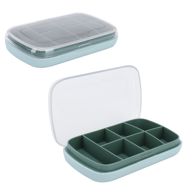 Organizador De Medicina, Tabletas Caja Portable Exquisito Con Diseño De Compartimento Para Caja De Medicina