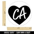 thumbnail image 2 of CA California State in Heart Self-Inking Rubber Stamp Ink Stamper - Orange Ink - Medium 1 Inch, 2 of 7
