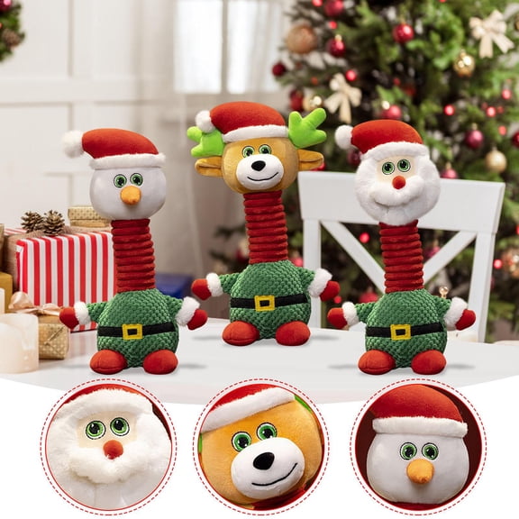 Soft Stuffed Animal Cute Plush Toy,Christmas Plush Toy Santa Claus Snowman Christmas Deer Doll Decoration Plush Toy,Gift for Kids