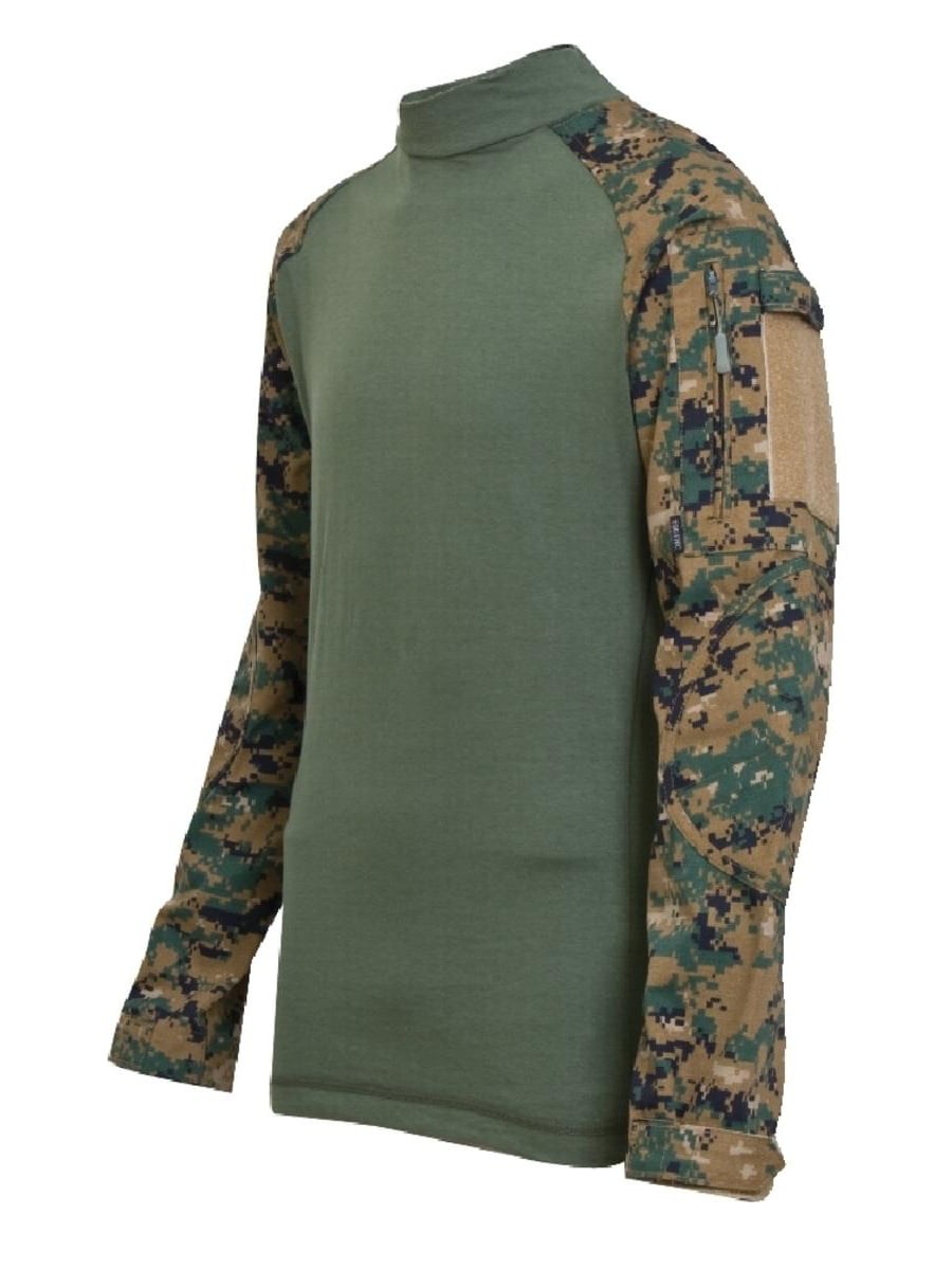 Tru-Spec Woodland Digital Combat Shirt, New - Walmart.com