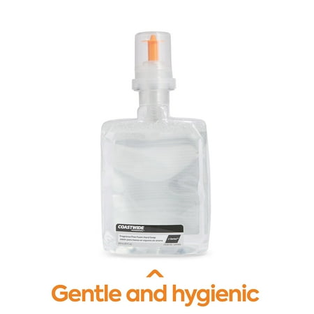 COASTWIDE J-Series Foam Hand Soap Fragrance-Free 1200 mL 2/Carton (CWJSR-FRG)