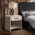 thumbnail image 2 of Meridian Furniture Medley Cream Night Stand / Side Table, 2 of 9