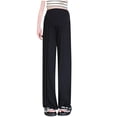 thumbnail image 2 of Maternity Work Pants High Waisted Straight Leg with Belly Support for Pregnancy Comfort, 2 of 3