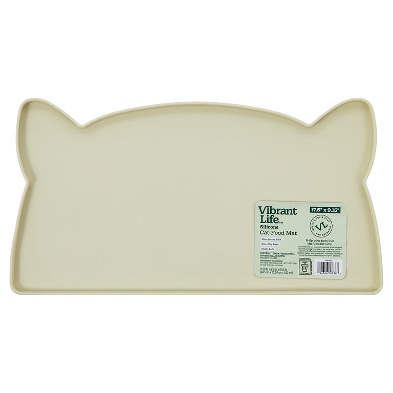 Vibrant Life Silicone Cat Feeding Mat, White 17.5 x 9 in photo 6