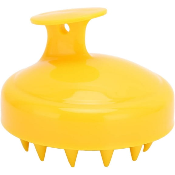Hair Scalp Massager, Exfoliator and Deep Cleanses Scalp, Wet and Dry Hair Scalp Massage Brush for All Hair Types, Silicone Hair Shampoo Brush for Women,Men, Kids(Ginger)