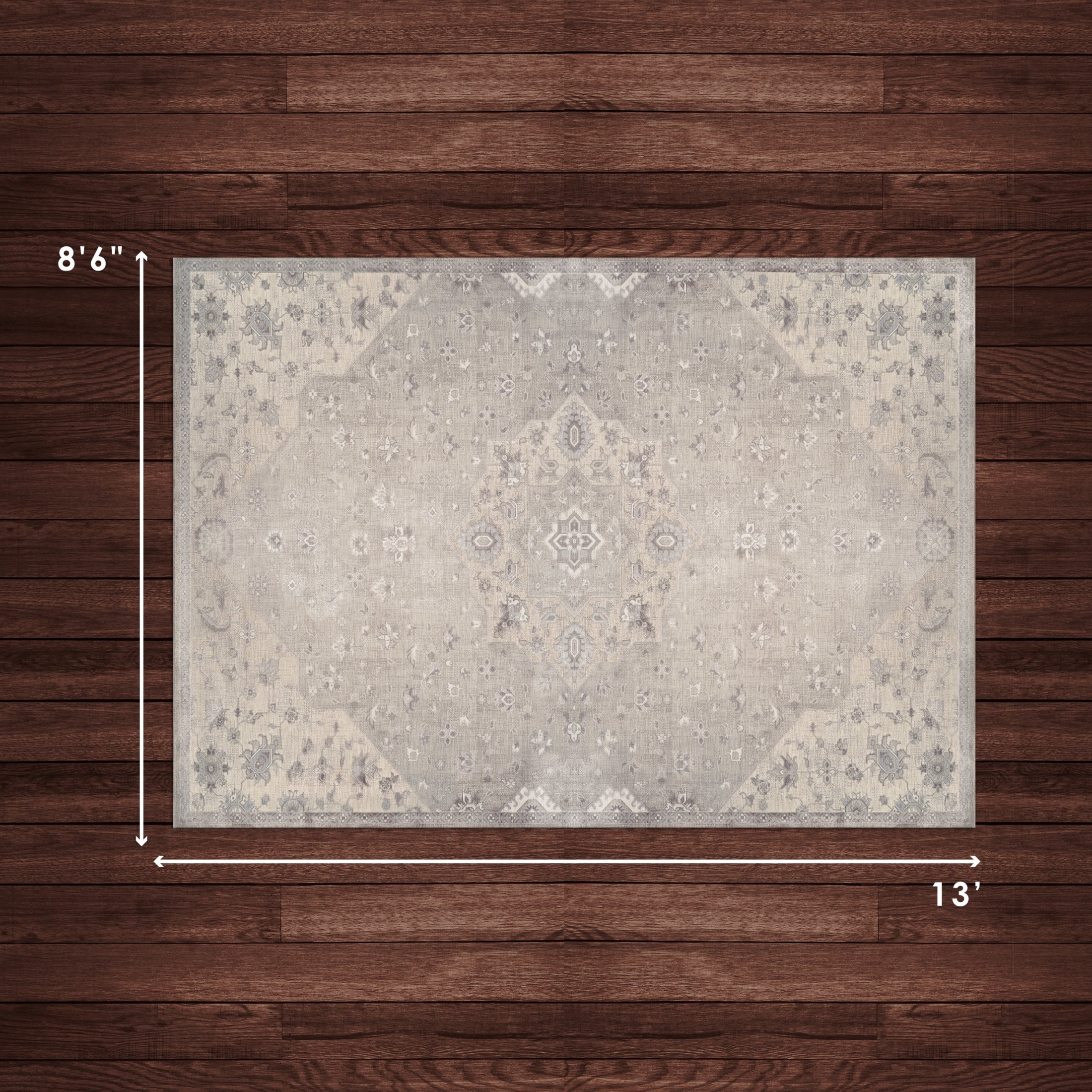CHI Monroe Cream/Beige 8'6" x 13' Area Rug