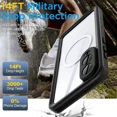 thumbnail image 4 of for Samsung Galaxy S25 Edge Case Waterproof [Fit for MagSafe] 360° Full Body Rugged Shockproof Case for S25 Edge 6.7" [IP68 Underwater][Built-in Screen Protector & Lens Protector], 4 of 7