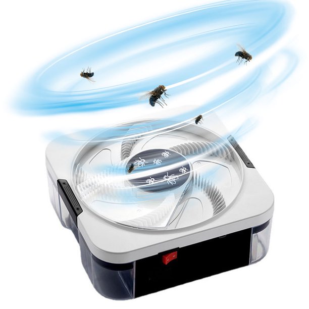 Trampa para Moscas Eléctrica Atrapamoscas Automático Enchufable USB Casera ( ) Blanco