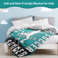 thumbnail image 5 of Kainsy Soccer Blankets for Boys Girls, Soccer Team Player Soccer Gift for Girls Boys Kids Women Men, Warm Ultra-soft Soccer Throw Blankets for Bed Couch Soccer Bedding(30"x40"), 5 of 7