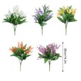 thumbnail image 4 of Matsuzay Artificial of Valley White, ramo de pictum de plástico, decoraciones para el hogar Decoración del hogar púrpura 1, 4 of 6
