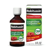 Robitussin Max Strength Non-Drowsy Cough Congestion DM and Cold Medicine, 8 Fl Oz