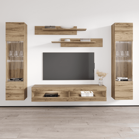 Fly AB3 34TV Wall Mounted Floating Modern Entertainment Center