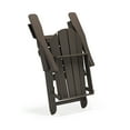 thumbnail image 7 of BRAXTON Outdoor Patio Folding Poly Adirondack Chair (Set of 2), Dark Brown, 7 of 7