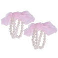 thumbnail image 3 of Brazalete de muñeca Yotijar 10 Piezas de Cordón y Perlas Rosado, 3 of 9
