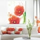 Tulipes Rouges Bloomy Aquarelle - Fleurs Toile Oeuvre Murale – image 1 sur 4
