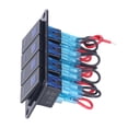 thumbnail image 4 of 4 Gang Rocker Switch Panel, Reinforcing Design IP65 Waterproof Black Toggle Switch  For Boats For Yachts, 4 of 8