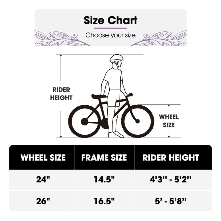 Mtb Proper Bike Size By Height Mountain Bike Cycle Size Chart With