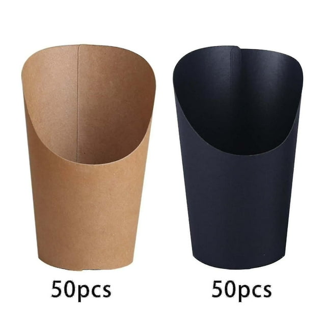 Egg Waffle Paper Cup Kraft Paper Cups Holder Thickened For Food Trays Store