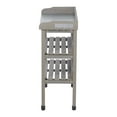thumbnail image 7 of Outdoor Wooden Potting Bench Table with Metal Tabletop,3 Layers Outdoor Work Bench for Garden,Garage,Grey, 7 of 7