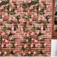 thumbnail image 5 of ZHAOCHENG Guirnalda de rosas artificiales de seda, rosas colgantes, plantas de follaje para arreglos florales de boda (2 unidades, rosa), 5 of 5