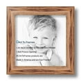 thumbnail image 2 of ArtToFrames 8" x 8" Honey Picture Frame, 8x8 inch Brown Wood Poster Frame (WOM-4085), 2 Pack, 2 of 7