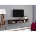 thumbnail image 2 of Wall Mounted Wood TV Console Entertainment Center Wall Decor 60-inch Brown, 2 of 3