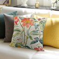 thumbnail image 3 of BANET  Waterproof Throw Pillow Covers, Colorful Flowers Bird and Butterfly Pattern Decorative Cushion Covers, Perfect to Outdoor Patio Garden Living Room Sofa Farmhouse Decor 24x24in, 3 of 5