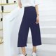 thumbnail image 2 of WILLBEST Pantalones Casuales para Mujer, Cómodos, Sueltos, de Cintura Alta, Anchos, Rectos y Recortados para Uso Diario En Verano. Extra Chica, 2 of 5