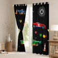 thumbnail image 3 of Manfei Boys Cartoon Automobile Black Out Curtains, Green Red Sports Car Curtains Pack of 2 (42x63 Each), Buffalo Checkered Flag Bedroom Curtains, Curtains and Drapes Home Decor, 3 of 6
