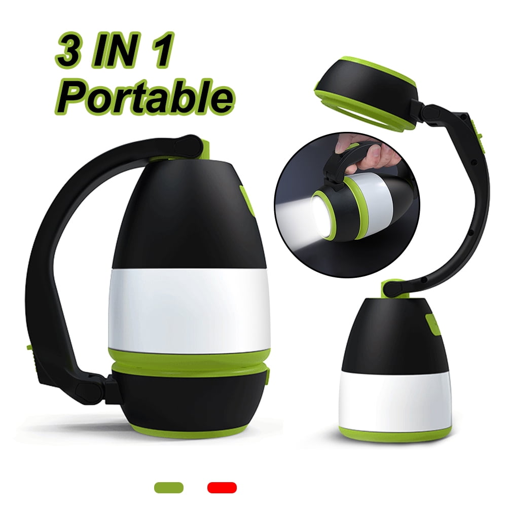 3 in 1 LED Camping Light Flashlight Table lamp Waterproof Rechargeable
