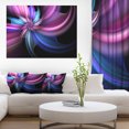 thumbnail image 1 of Purple and Blue Psychedelic Flower - Floral Art Canvas Print, 1 of 3
