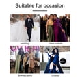 thumbnail image 5 of Women's Wedding Hooded Cape Bridal Cloak Poncho Full Length （170）blue Satin Hooded Cape Unisex Halloween Cloak for Devil Witch Wizard Halloween Christmas Cosplay, 5 of 5