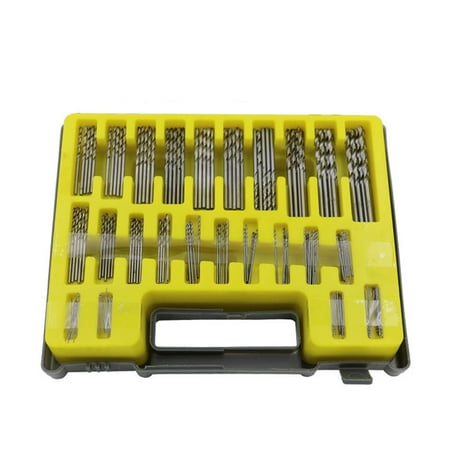 

150PCS 0.4-3.2mm Drill Bit Set Small Precision with Carry Case Plastic Box Mini HSS Hand Twist Drill Kit Tools