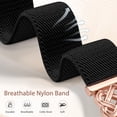 thumbnail image 5 of Wearlizer Magnetic Stretchy Band Compatible with Versa 4/3/Sense 2/Sense, Celtic Knot Elastic Nylon Watch Strap for Women Men, Dressy Soft Fabric Wristband with Magnetic Clasp, 5 of 7
