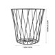 thumbnail image 3 of 1 cubo de basura de metal con forma de paraguas, contenedor de basura separador, sin tapa., 3 of 5