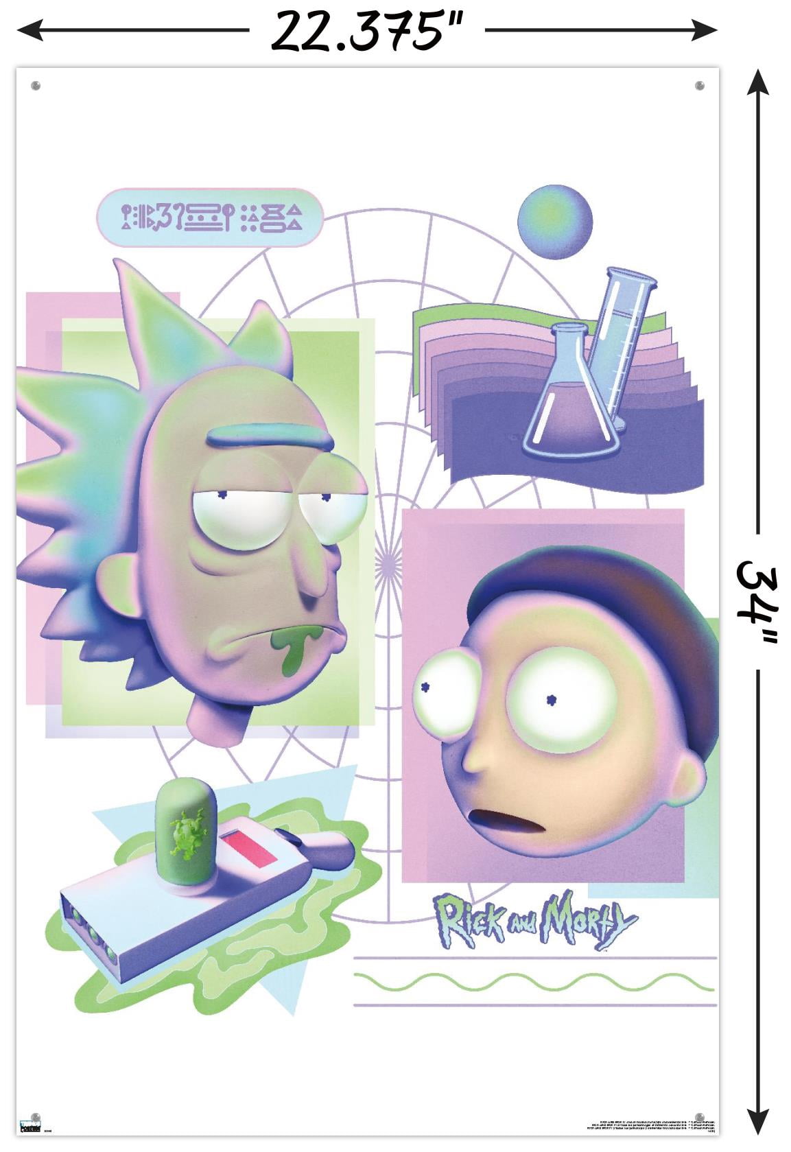 Rick And Morty - Chemistry Wall Poster with Push Pins, 22.375" x 34"
