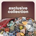 thumbnail image 3 of Rock, Fossil & Mineral Collection & Activity Kit. Includes 250+ Real Gemstones, Crystals Specimens & Jumbo Learning Mat - Bulk Rough Rocks, Polished Gem Stones, Genuine Fossils, 3 of 8