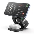 thumbnail image 1 of KU XIU X55 Fast Wireless Charger, Magnetic Foldable 3 in 1 Charging Station for iPhone 16/15/14/13/12/Pro/Plus/Pro Max, 5W Portable Charger for Apple Watch9/8/7/6/5/4/3/SE, for Airpods3/2/Pro-Black, 1 of 5