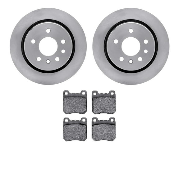 Dynamic Friction Company Rear Brake Rotors with 5000 Advanced Brake Pads 6502-46067