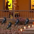 thumbnail image 6 of Halloween Crow Decorations - 12 Inch Outdoor Stake for Yard/Tree (Dual-Purpose Christmas & Spooky Season), 6 of 7