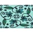 thumbnail image 1 of Ahgly Company Machine Washable Indoor Rectangle Transitional Medium Teal Green Area Rugs, 5' x 7', 1 of 1