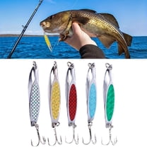 5 Pcs Metal Jigging Lures, Slow Pitch Jig Hard Lure for Saltwater and Freshwater Fishing - 7cm/28g Swimbait with 3D Eyes for Grouper, Snapper, Bass, Trout (Assorted Colors)