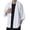 White, variant on Zylarhe Mens Summer Shirts, Men Summer Kimono Shirt Solid Half Sleeve Elegant Top Off Shoulder Loose Soft Cardigan Black M